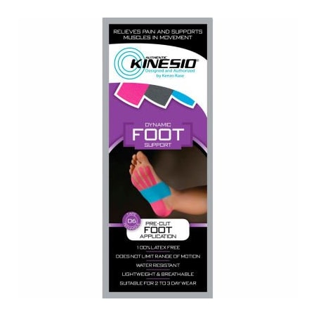 Fabrication Enterprises Kinesio Pre-Cut Kinesiology Tape, Foot, Case of 20 24-4935-20